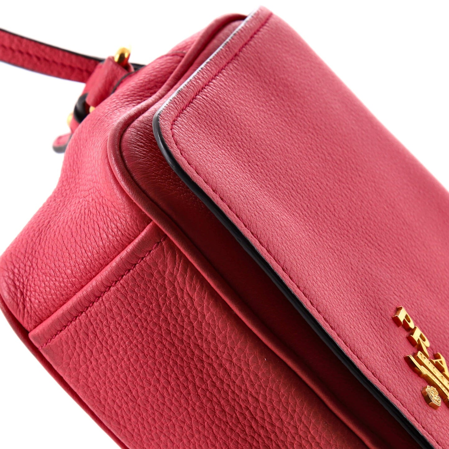 プラダ フラップ ジップ クロスボディバッグ ヴィテッロ フェニックス スモール