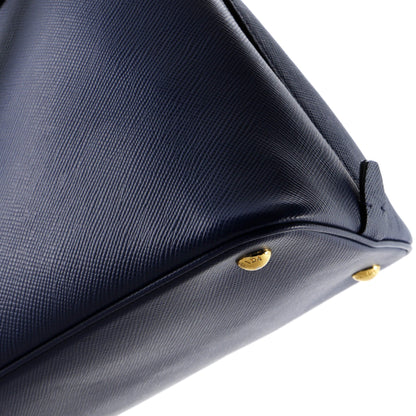 Prada Convertible Turnlock Flap Promenade Bag Saffiano Leather Medium