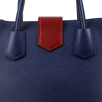 Prada Convertible Turnlock Flap Promenade Bag Saffiano Leather Medium