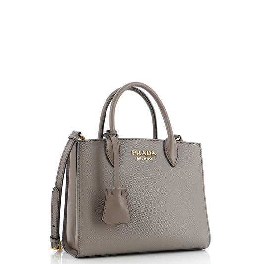 プラダ ビブリオテーク トートバッグ サフィアーノ シティカーフ スモール