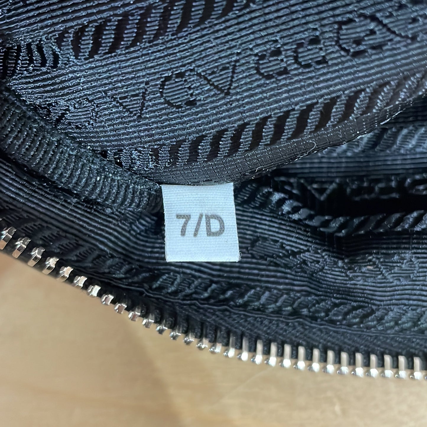 Prada Triangle Logo Zip Crossbody Bag Leather Small