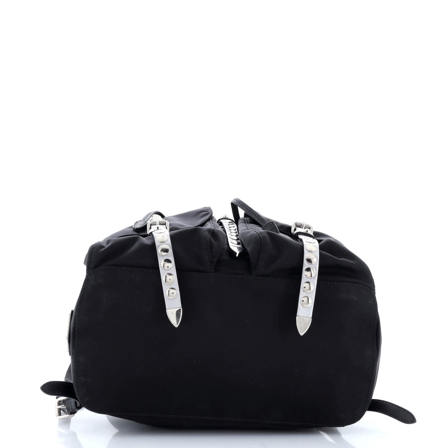 Prada New Vela Backpack Tessuto with Studded Leather