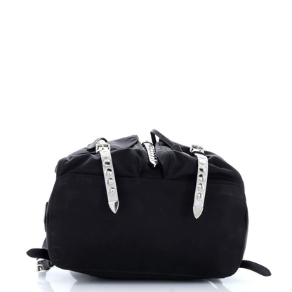 Prada New Vela Backpack Tessuto with Studded Leather