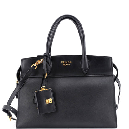 Prada Esplanade Tote Saffiano with City Calf Medium