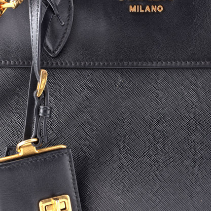 Prada Esplanade Tote Saffiano with City Calf Medium
