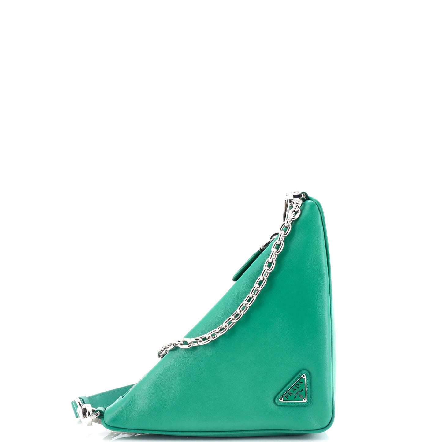 プラダ トライアングルロゴ ジップ クロスボディバッグ エンボス加工 グレース リュクス スモール