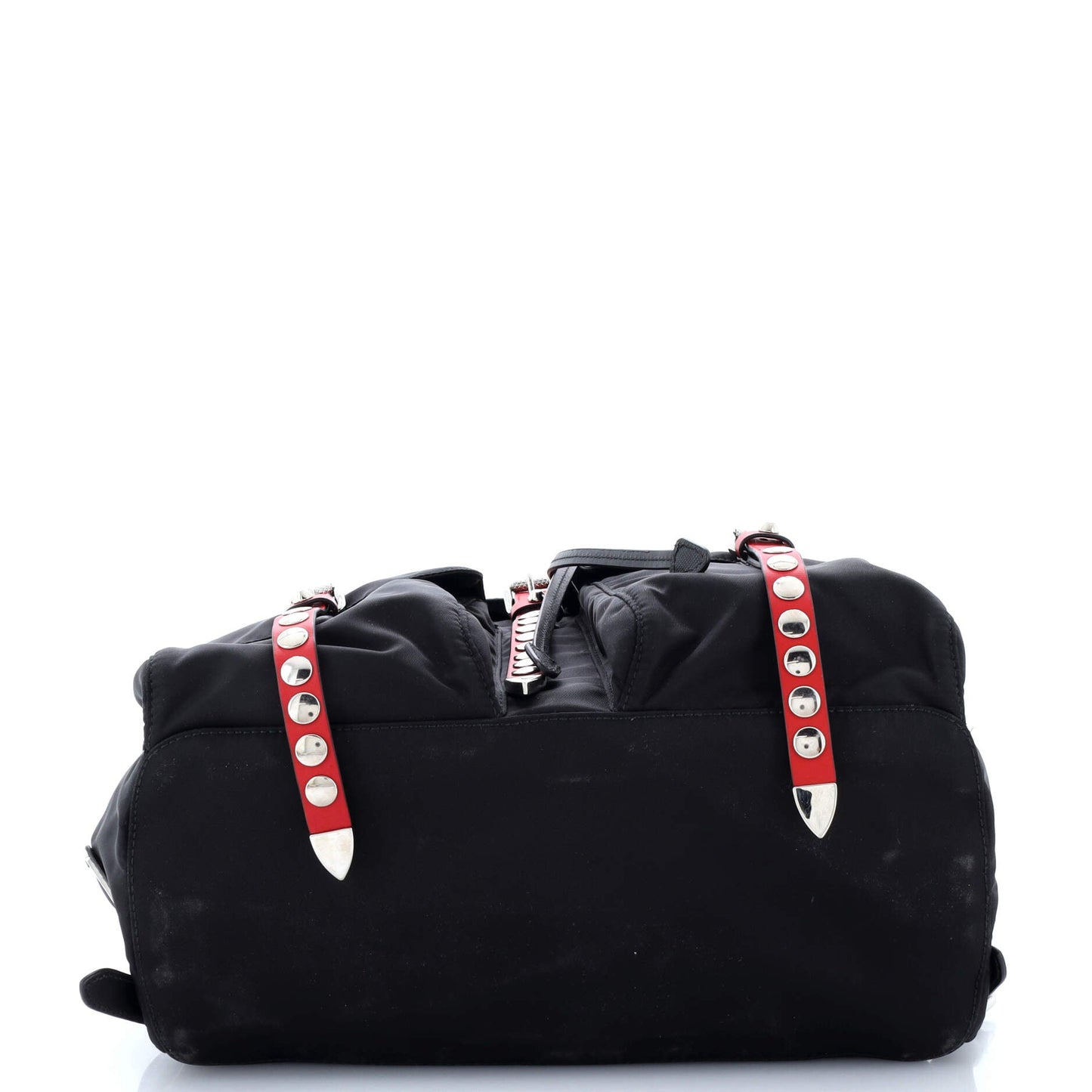 Prada New Vela Backpack Tessuto with Studded Leather