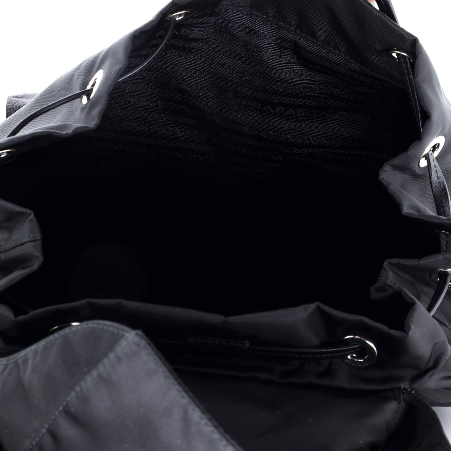 Prada New Vela Backpack Tessuto with Studded Leather