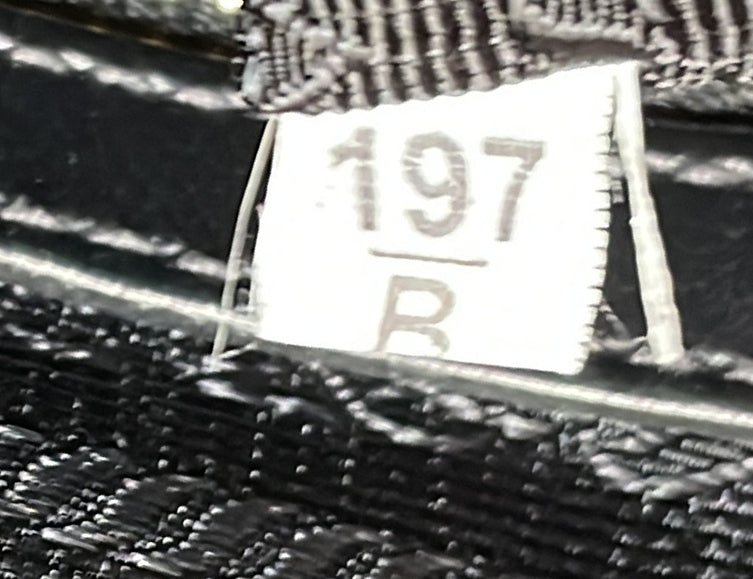 Prada Logo Convertible Zip Tote Canvas with Leather Small