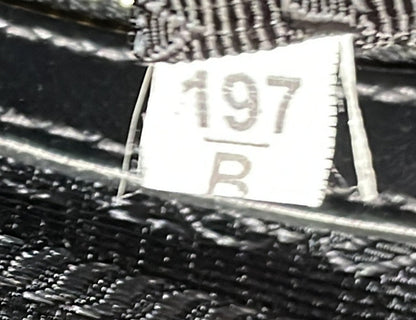 Prada Logo Convertible Zip Tote Canvas with Leather Small