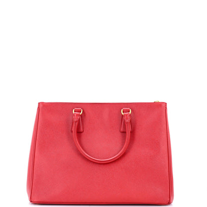 プラダ ダブルジップ リュクス トートバッグ サフィアーノレザー ラージ