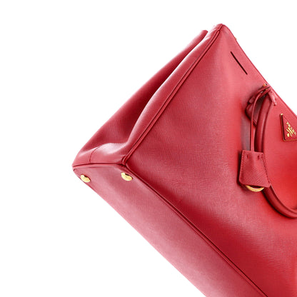 プラダ ダブルジップ リュクス トートバッグ サフィアーノレザー ラージ