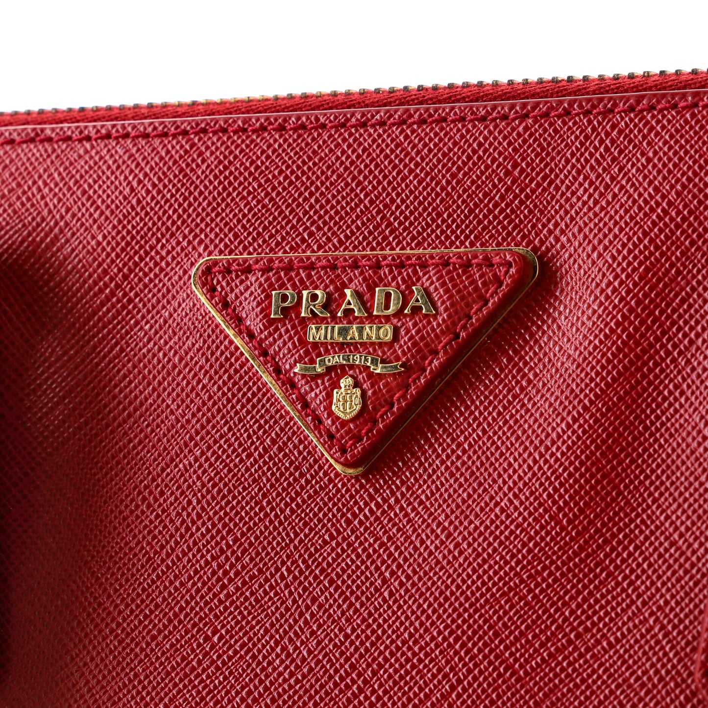 プラダ ダブルジップ リュクス トートバッグ サフィアーノレザー ラージ