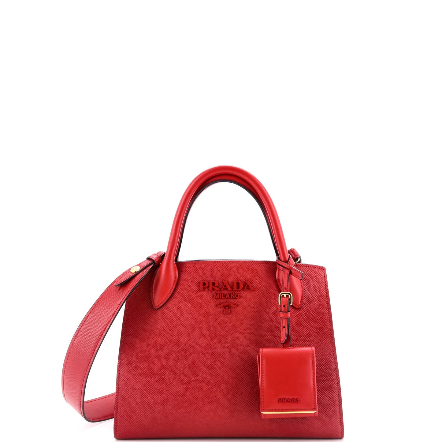 プラダ モノクローム トートバッグ サフィアーノ シティカーフ スモール