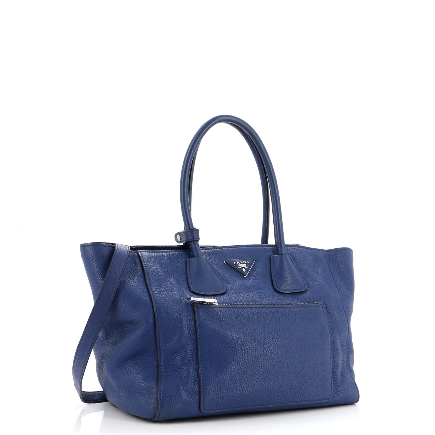 Prada Front Pocket Wing Convertible Tote Vitello Daino