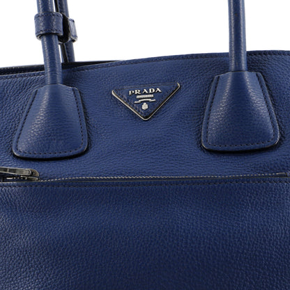Prada Front Pocket Wing Convertible Tote Vitello Daino
