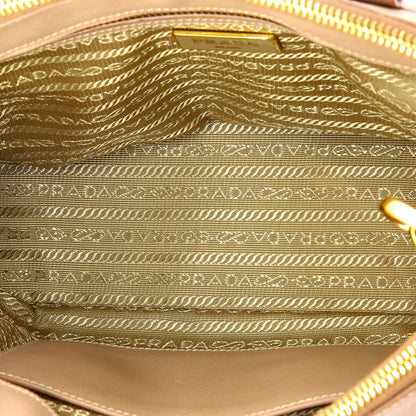 プラダ ダブルジップ リュクス トートバッグ サフィアーノレザー ミニ