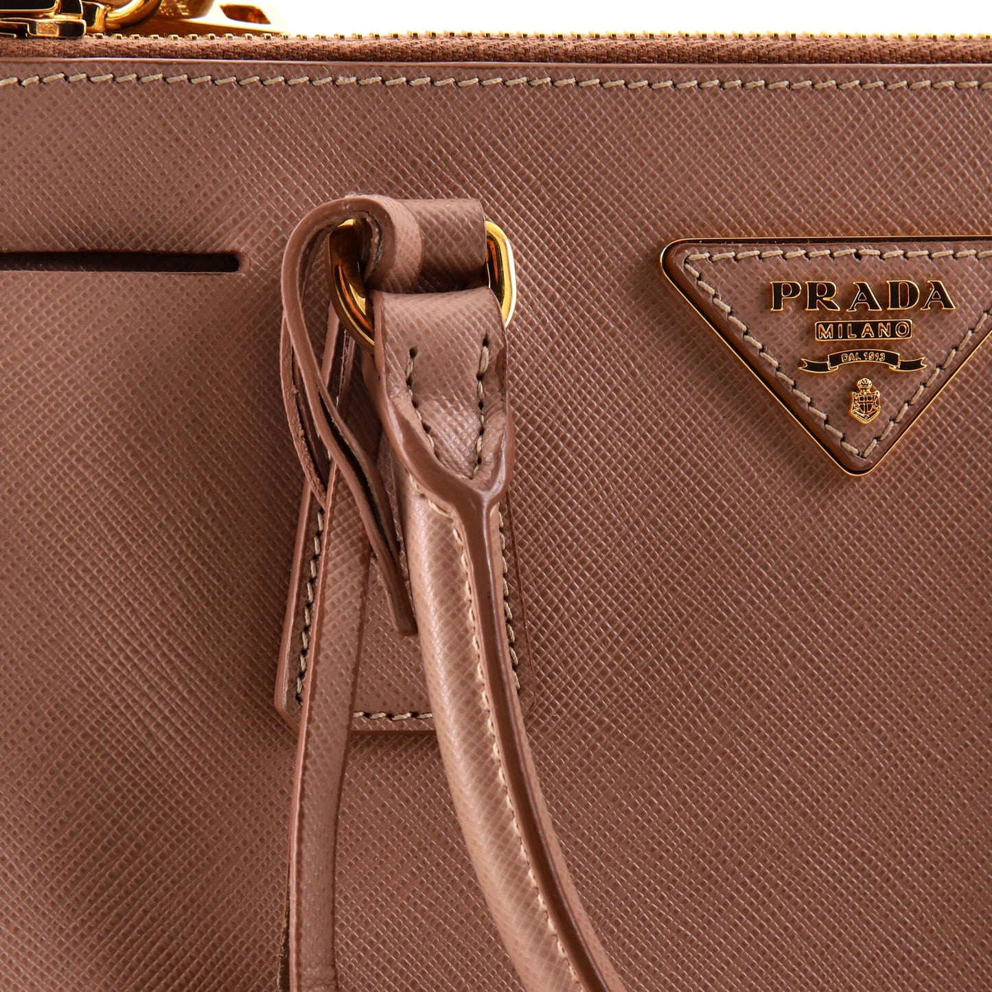 プラダ ダブルジップ リュクス トートバッグ サフィアーノレザー ミニ