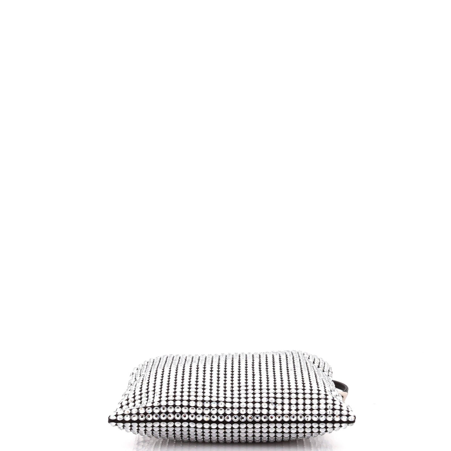 プラダ コンバーチブル オープントート クリスタル装飾 サテン ミニ