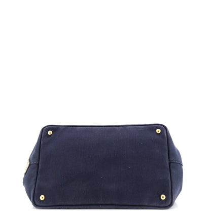 Prada Canapa Convertible Tote Canvas Medium