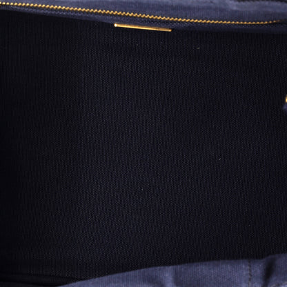Prada Canapa Convertible Tote Canvas Medium