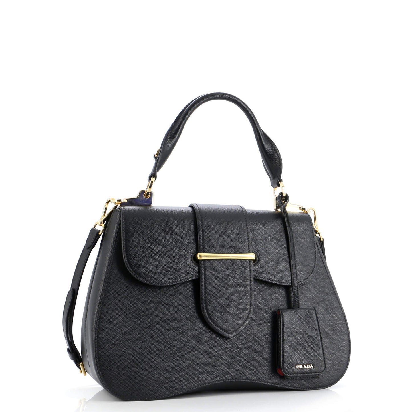 Prada Sidonie Top Handle Bag Saffiano Leather Large