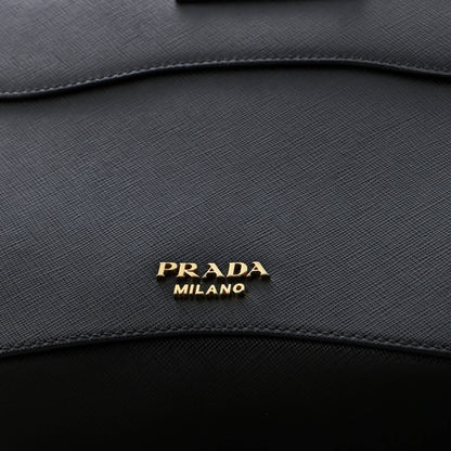 Prada Sidonie Top Handle Bag Saffiano Leather Large
