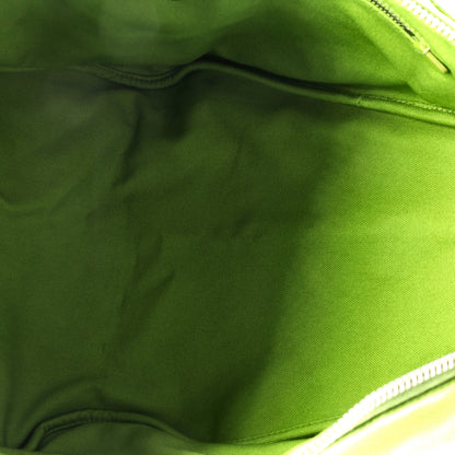 プラダ トライアングルロゴ ジップ クロスボディバッグ エンボス加工 キャンバス ラージ