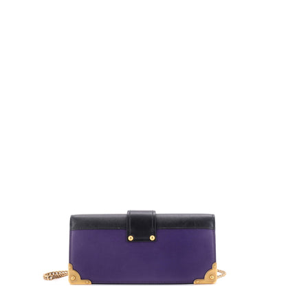 プラダ カイエ チェーンクラッチ シティ カーフ＆サフィアーノ