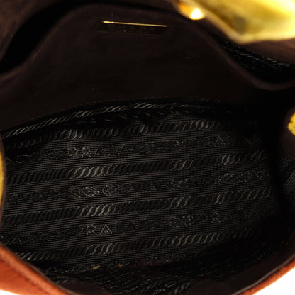 Prada Animalier Cahier Convertible Shoulder Bag Velvet Small