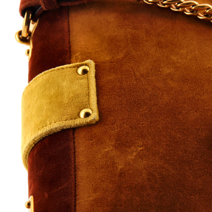 Prada Animalier Cahier Convertible Shoulder Bag Velvet Small