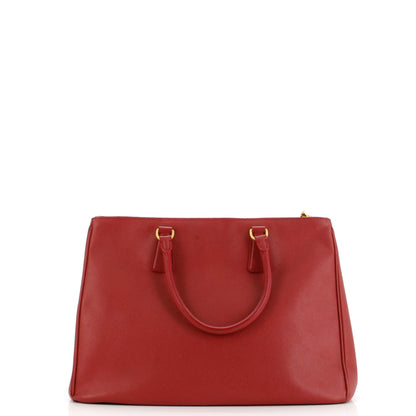 プラダ ダブルジップ リュクス トートバッグ サフィアーノレザー ラージ