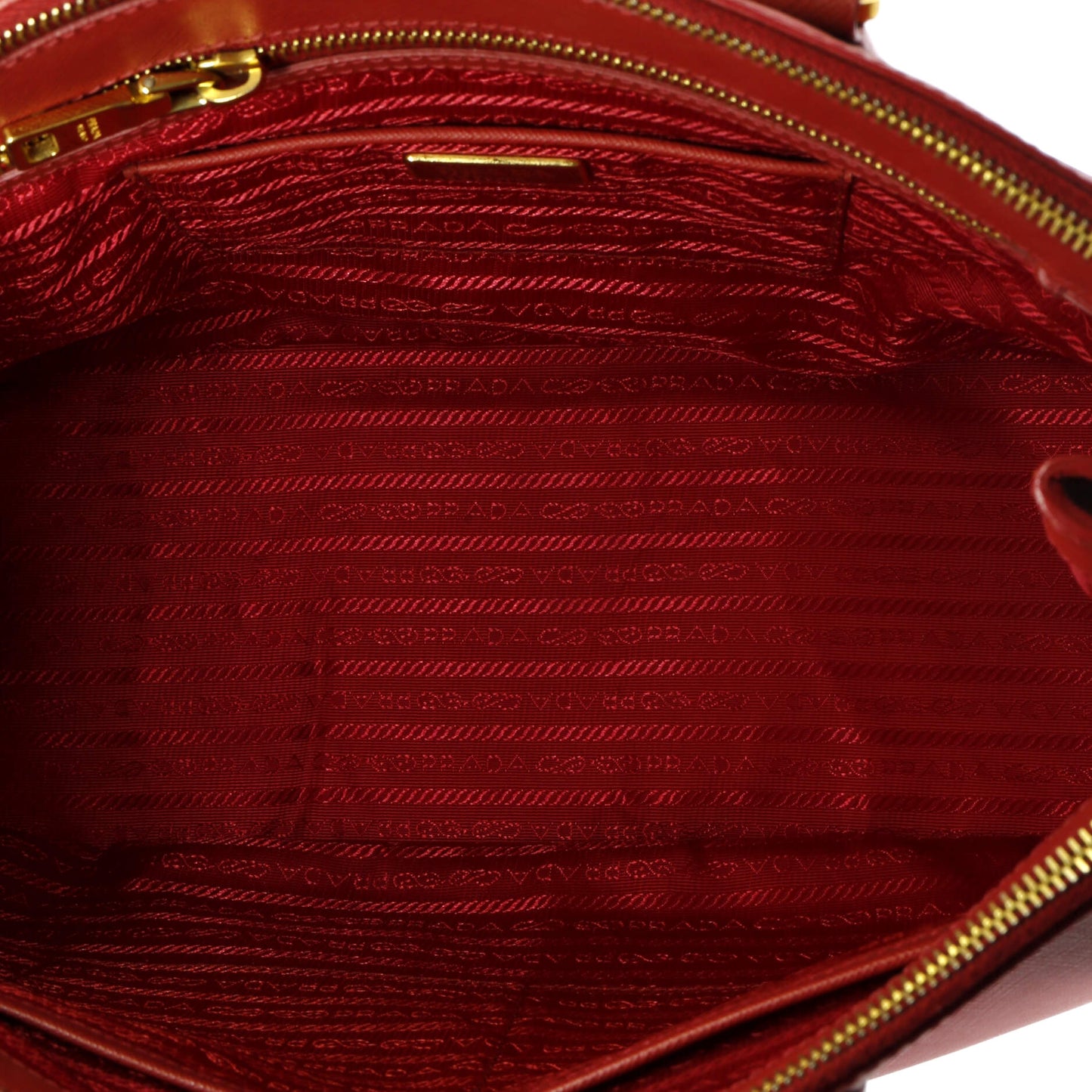 プラダ ダブルジップ リュクス トートバッグ サフィアーノレザー ラージ