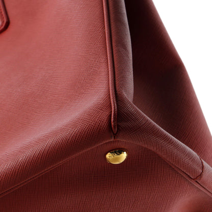 プラダ ダブルジップ リュクス トートバッグ サフィアーノレザー ラージ