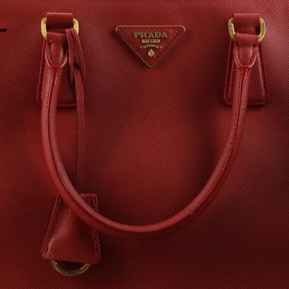 プラダ ダブルジップ リュクス トートバッグ サフィアーノレザー ラージ