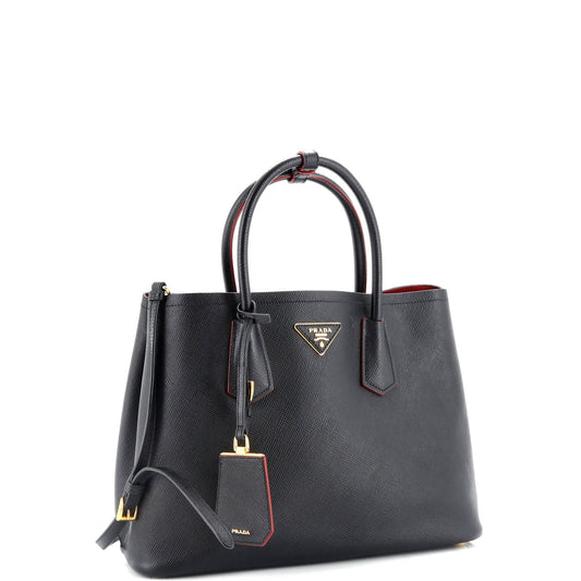 Prada Cuir Double Tote Saffiano Leather Medium