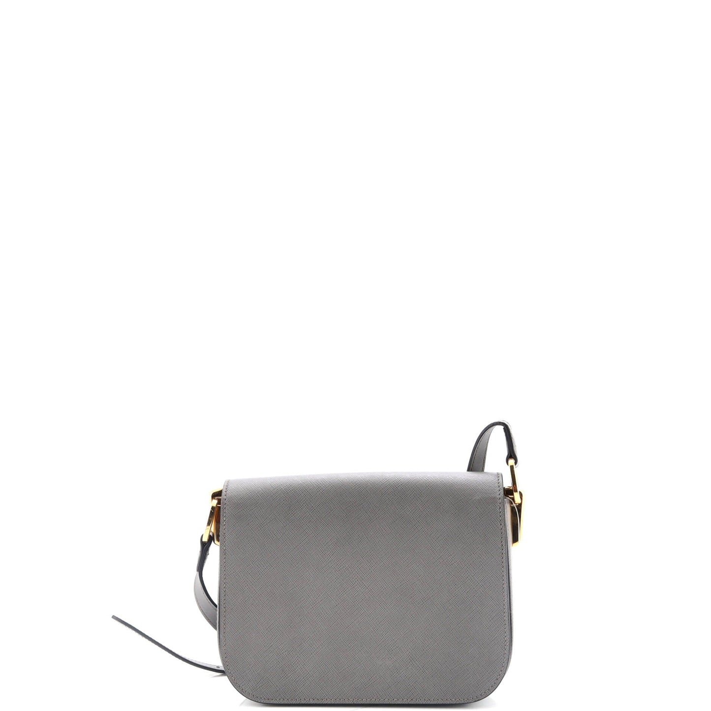 プラダ エンブレム フラップバッグ サフィアーノレザー スモール