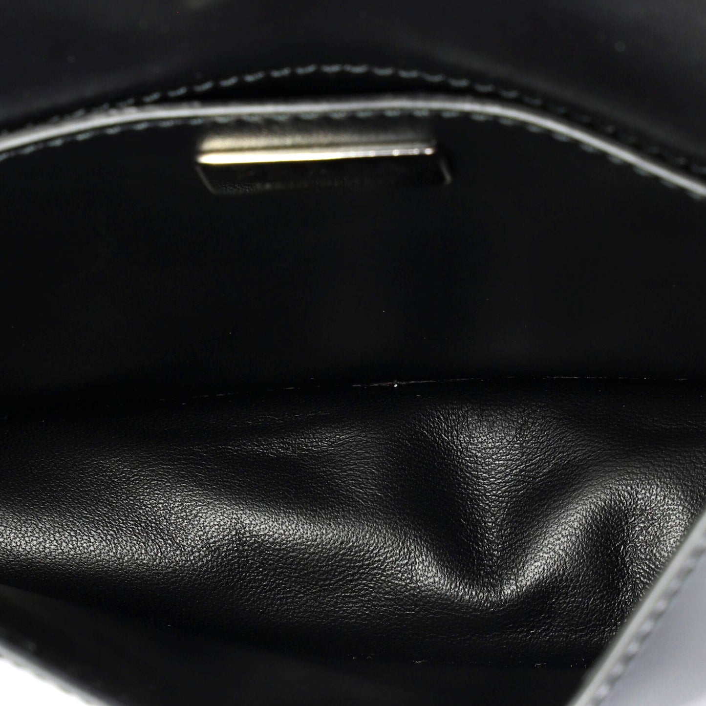 Prada Maxi Triangle Logo Chain Flap Bag Brushed Leather Small