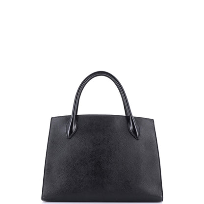 Prada Monochrome Tote Saffiano with City Calf Medium