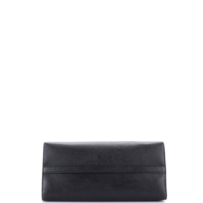 Prada Monochrome Tote Saffiano with City Calf Medium