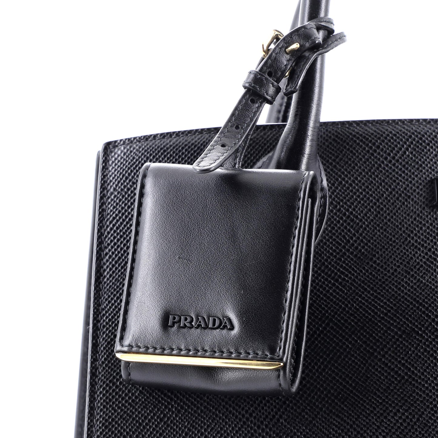 Prada Monochrome Tote Saffiano with City Calf Medium