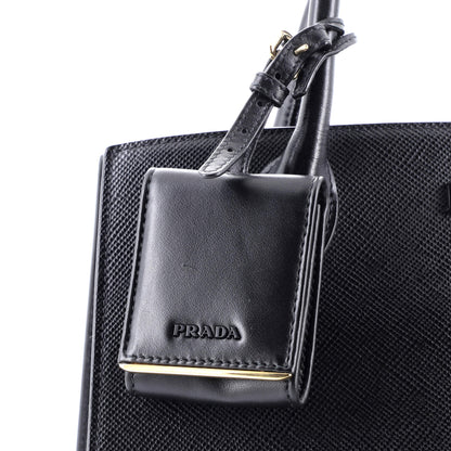 Prada Monochrome Tote Saffiano with City Calf Medium