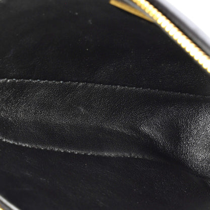 プラダ ダブルシンボル トライアングルバッグ レザー＆ジャカード ミニ