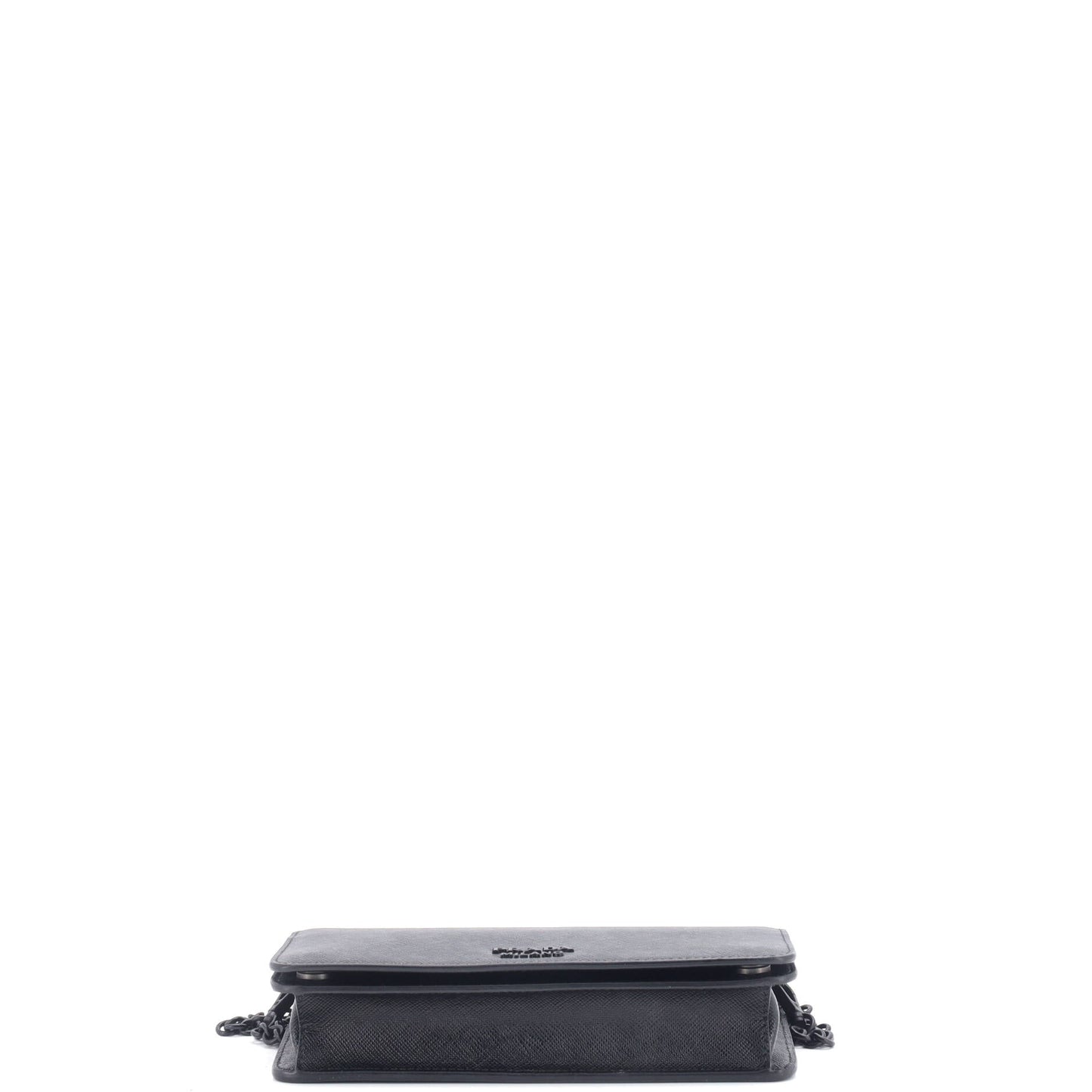 Prada Chain Wallet Crossbody Saffiano Leather