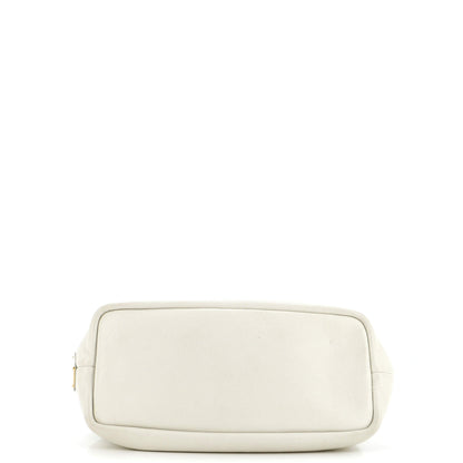 プラダ ロゴ トートバッグ パンチングレザー ミディアム