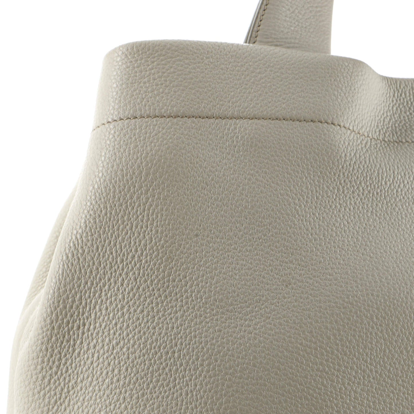 プラダ ロゴ トートバッグ パンチングレザー ミディアム