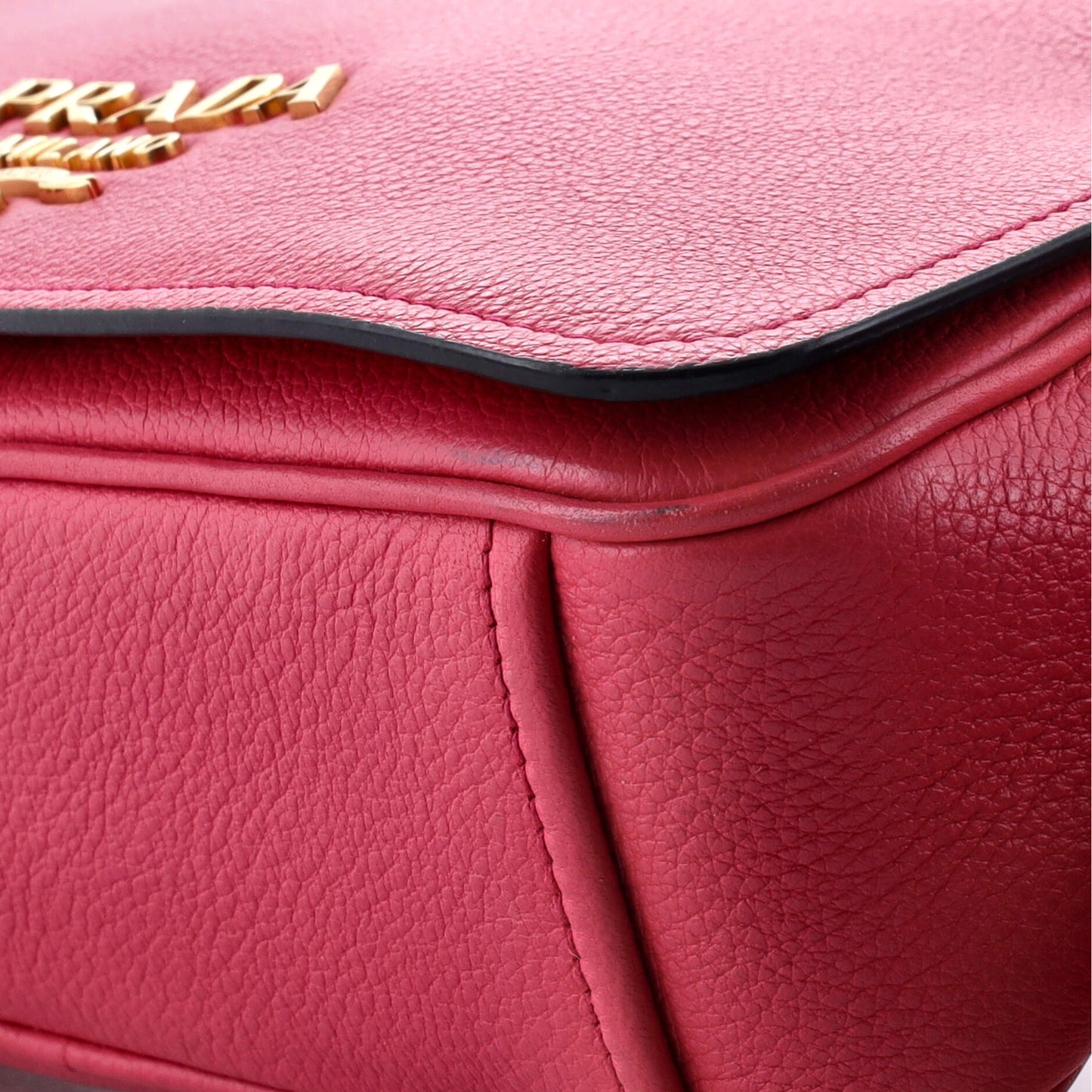 プラダ フラップ ジップ クロスボディバッグ ヴィテッロ フェニックス スモール