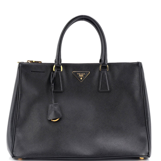 Prada Double Zip Lux Tote Saffiano Leather Large