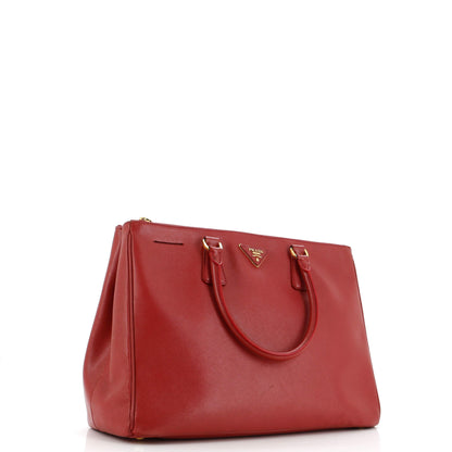 プラダ ダブルジップ リュクス トートバッグ サフィアーノレザー ラージ