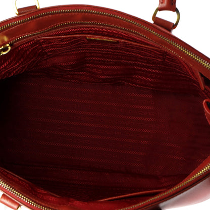 プラダ ダブルジップ リュクス トートバッグ サフィアーノレザー ラージ